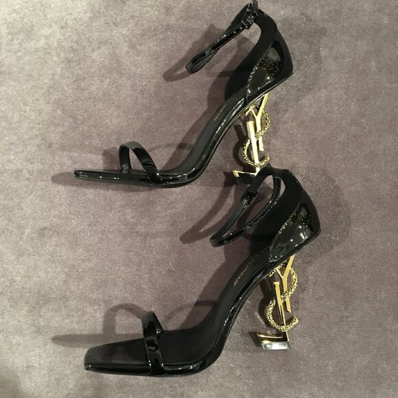 YSL Opyum Snake Heeled Sandals - Picture 4 of 6